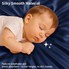 Pro Goleem satin bassinet sheet used for baby hair protection by reducing friction