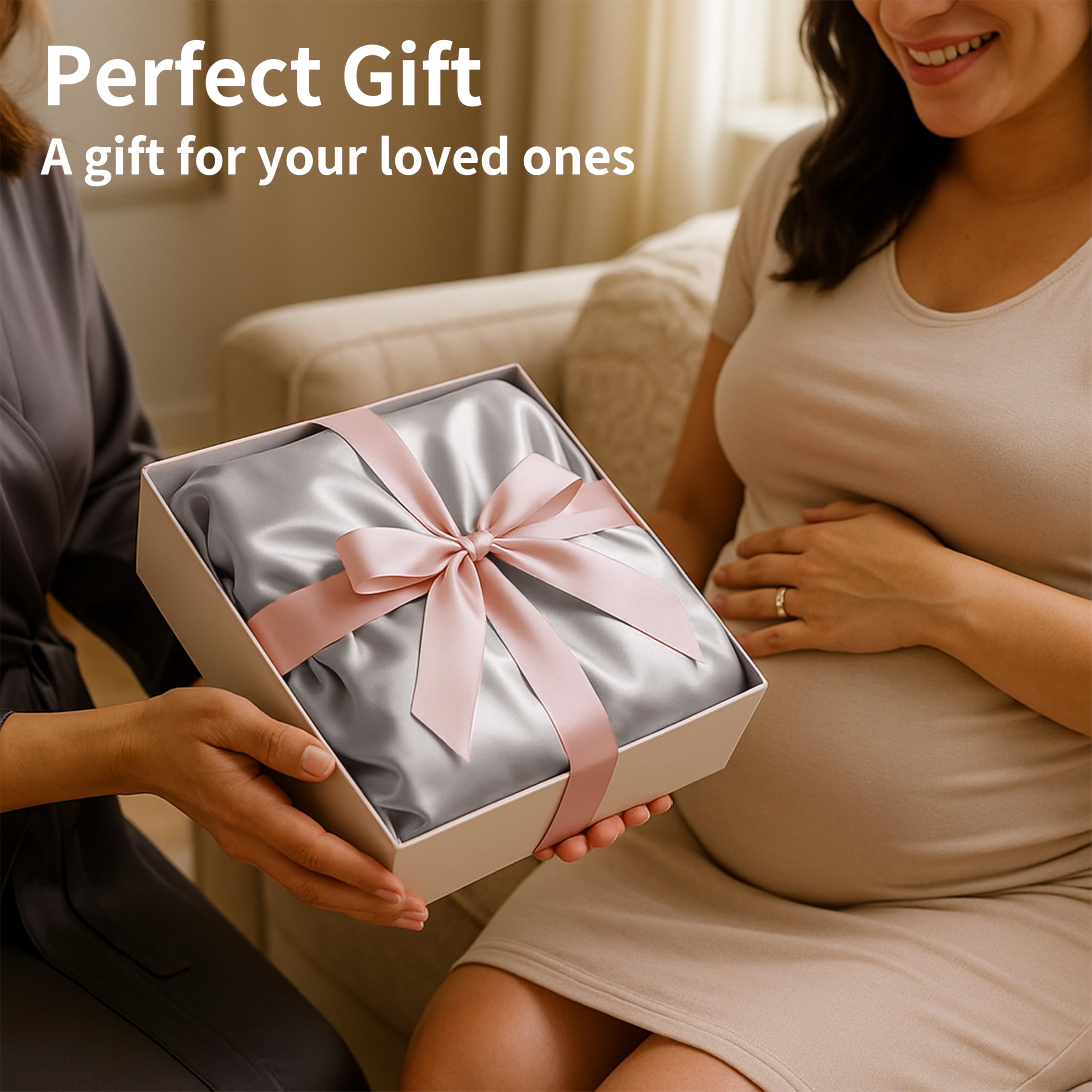 Pro Goleem satin bassinet sheet makes a thoughtful newborn gift option.