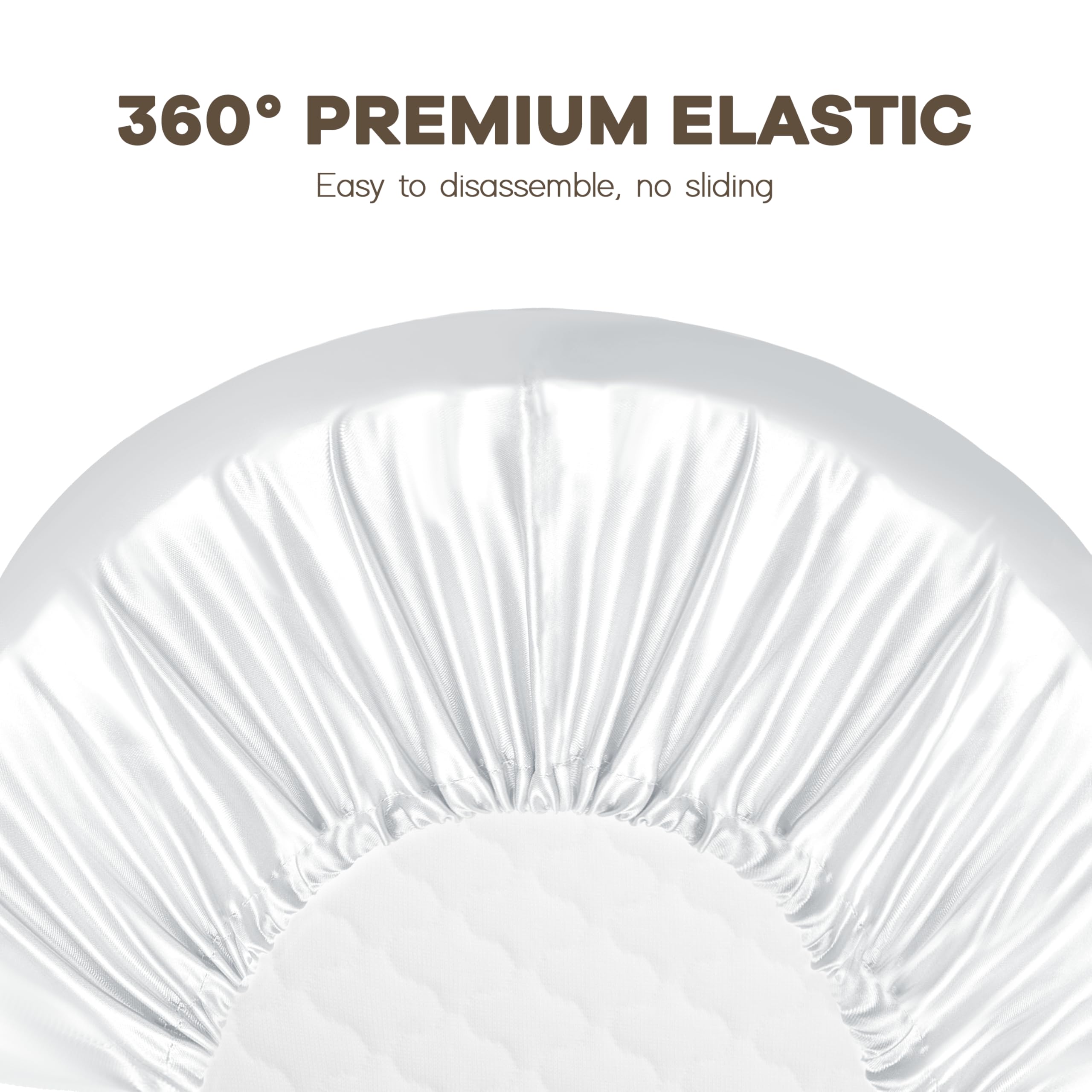 Pro Goleem Satin Bassinet Sheet white and gray colorway for boys and girls