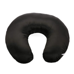 Pro Goleem satin nursing pillow cover in black delivers smooth texture for baby comfort.