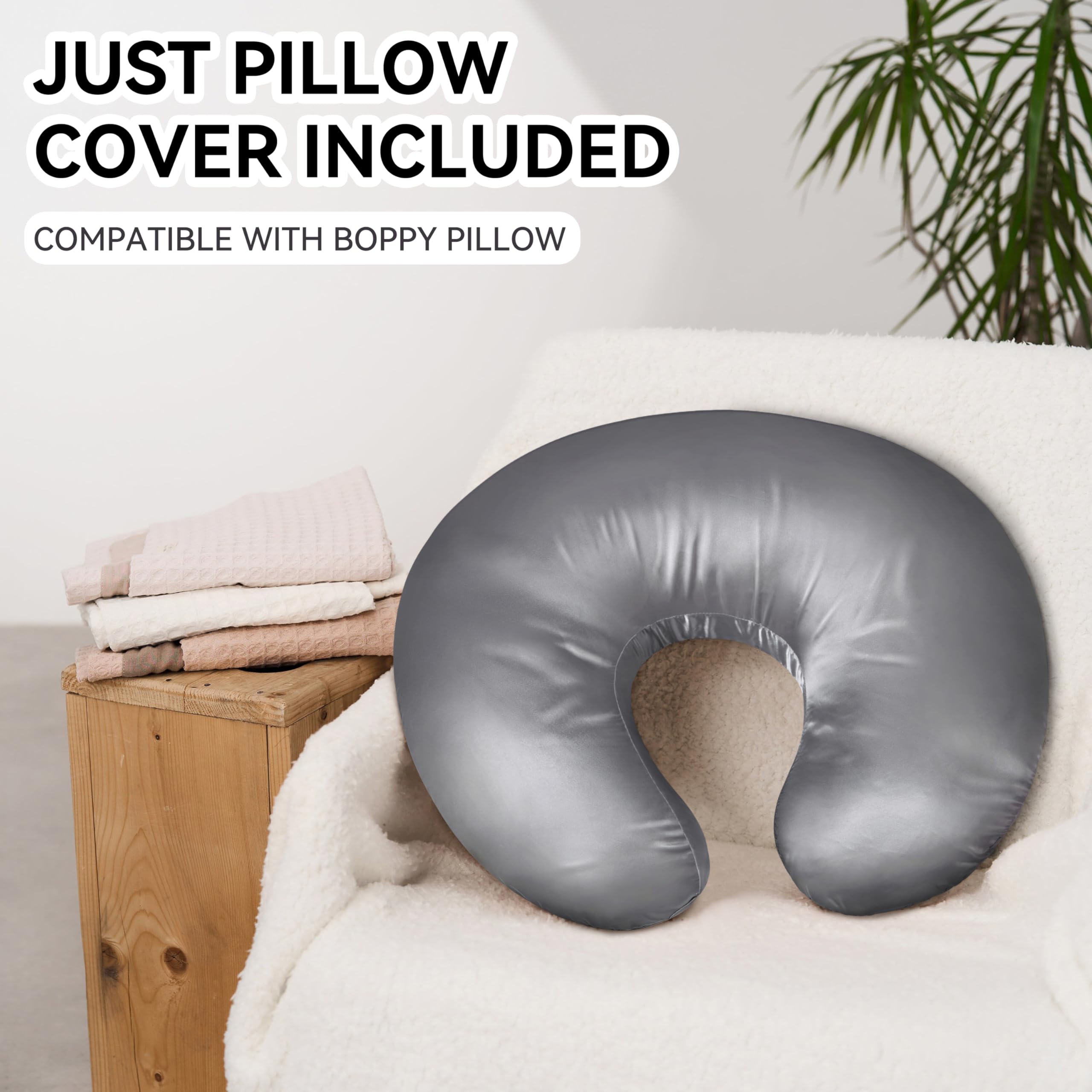 Pro Goleem satin nursing pillow cover two-pack packaging ready