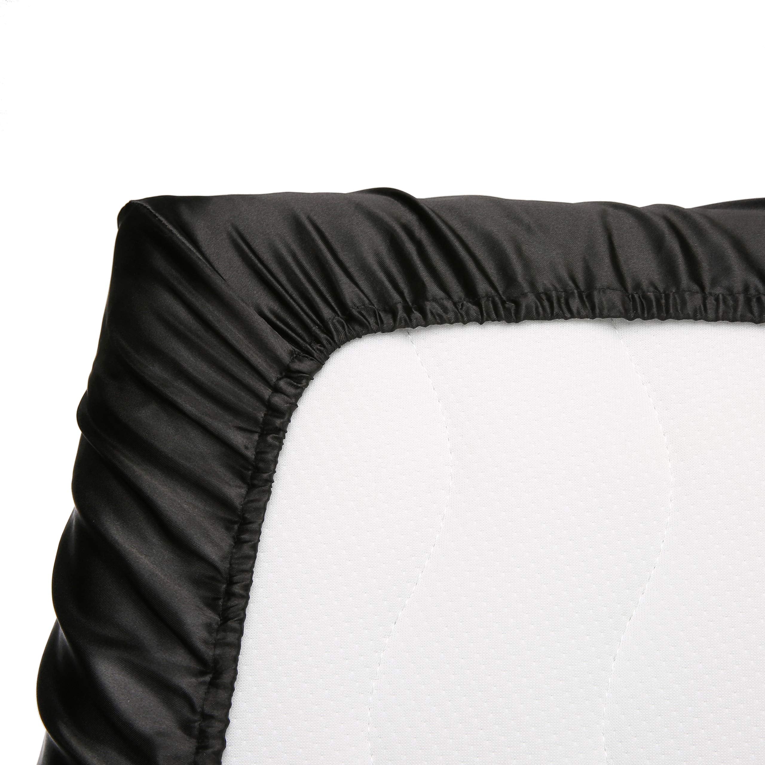 Pro Goleem satin pack n play sheet with elastic bottom for secure naps and play