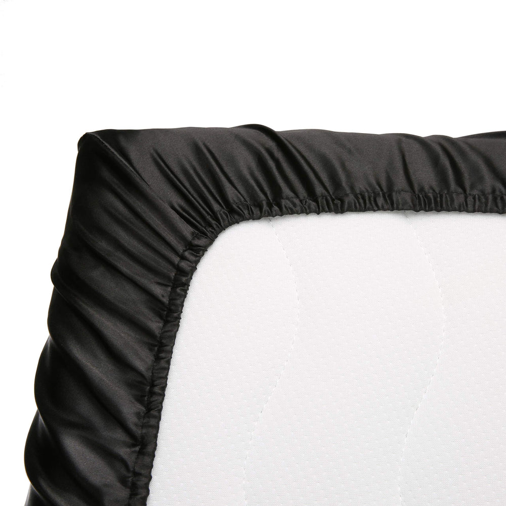 Pro Goleem satin pack n play sheet with elastic bottom for secure naps and play