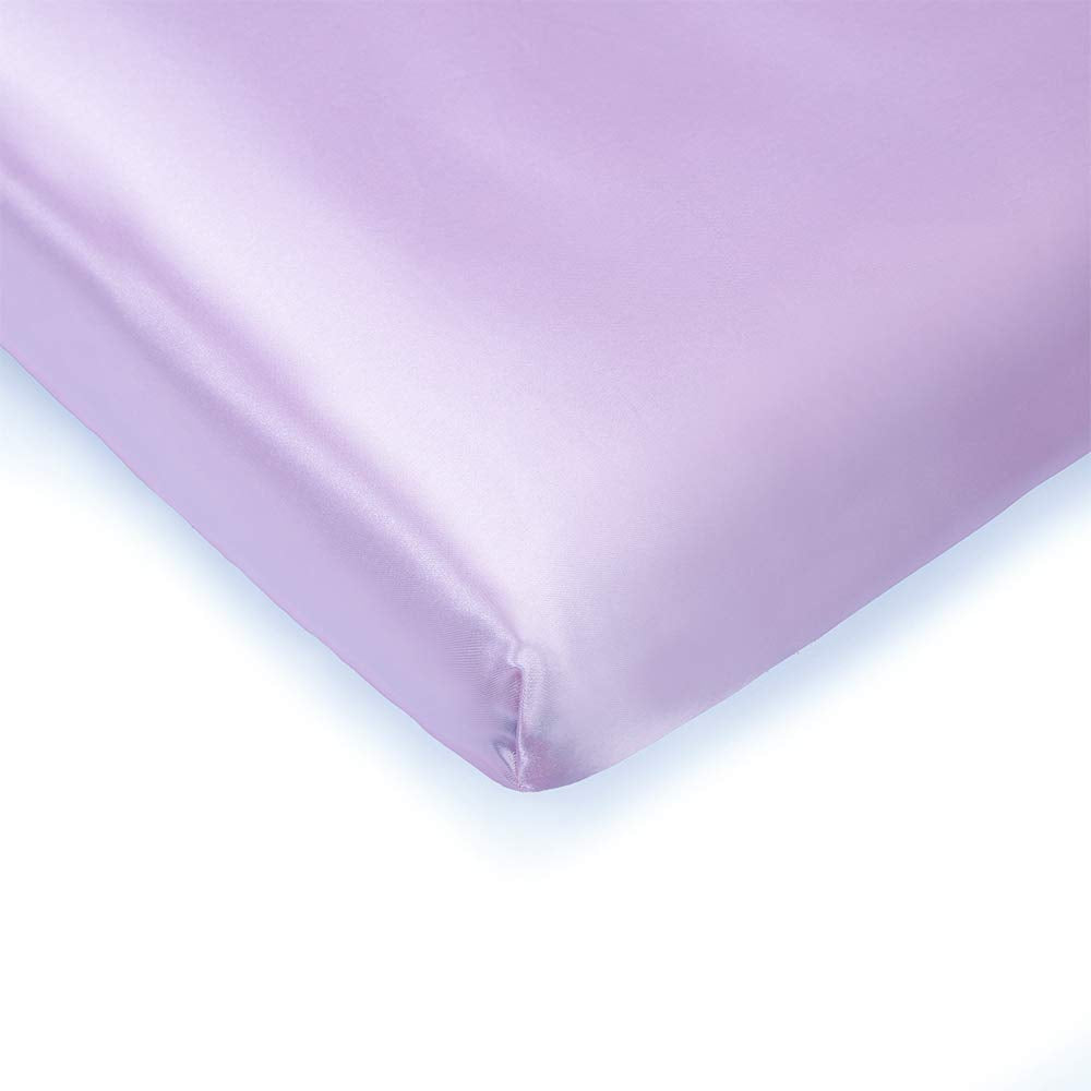 Pro Goleem satin pack n play sheet fits Graco units for a smooth, hair-friendly sleep surface.