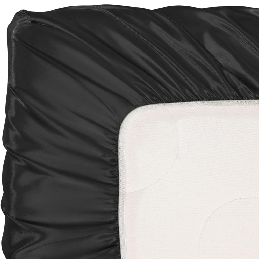Pro Goleem satin-soft crib sheet machine-wash friendly for easy care
