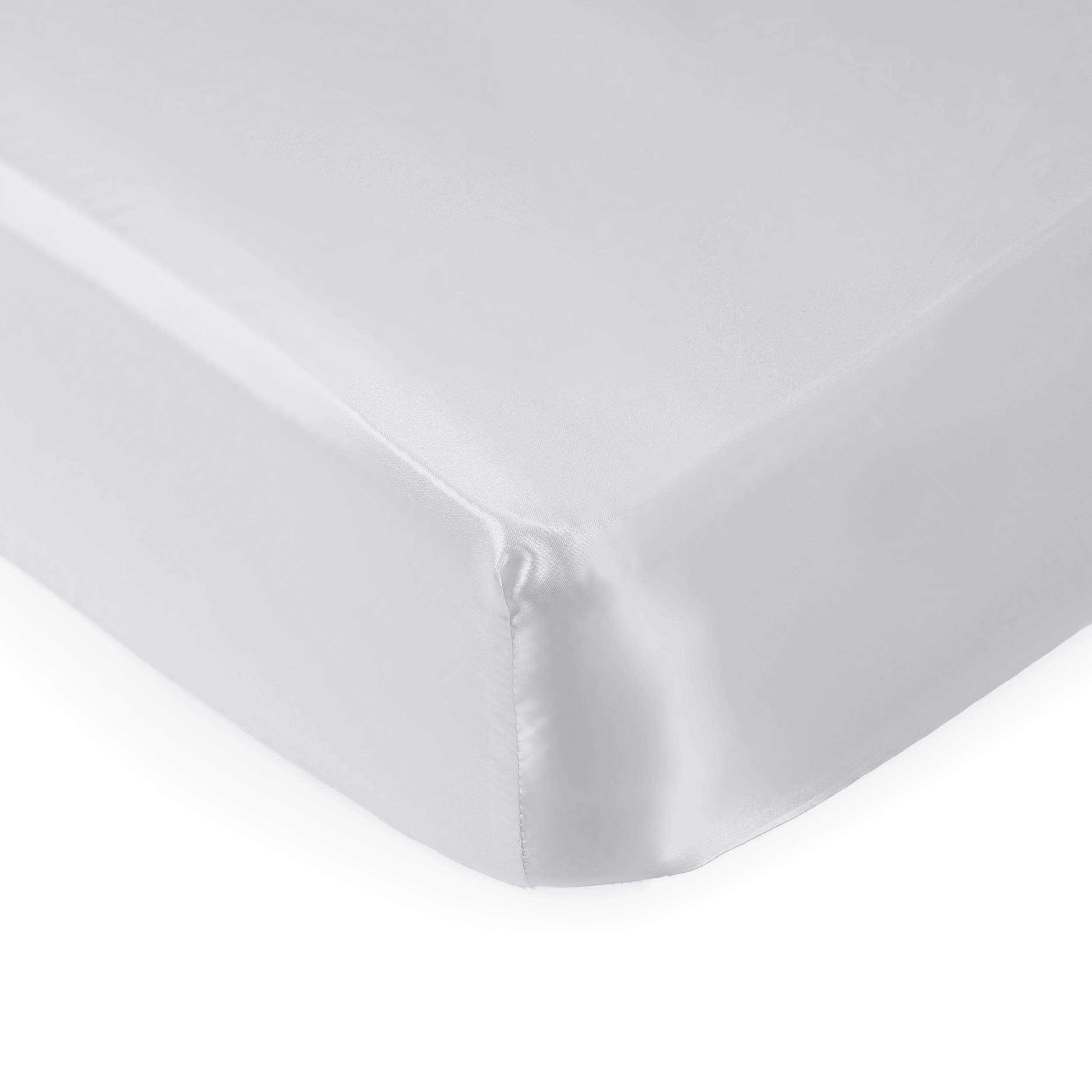 Pro Goleem Satin Soft Crib Sheet unfolded, smooth surface for gentle baby hair protection