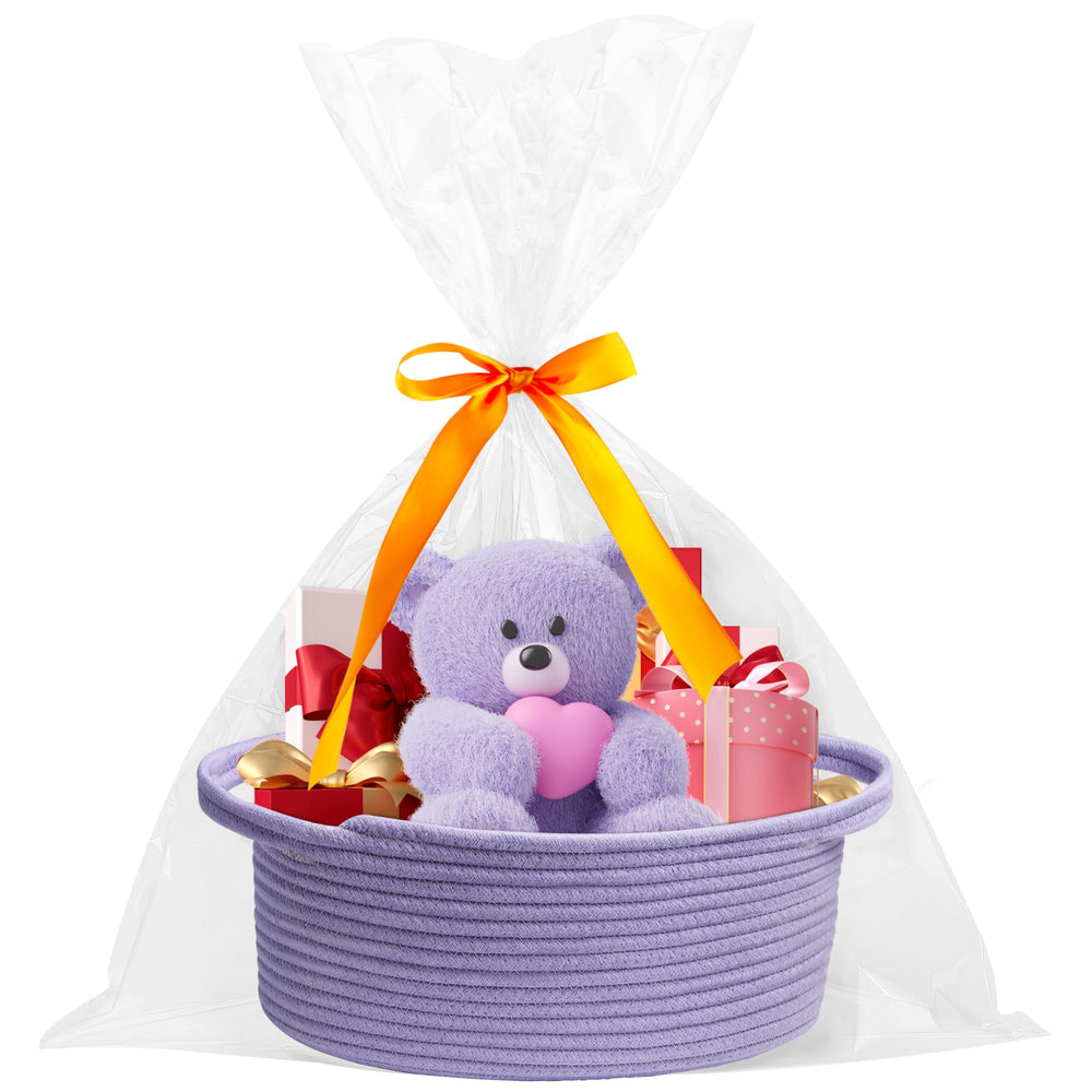 Pro Goleem small woven basket durable-cotton-rope demonstrates long-lasting quality for home storage.