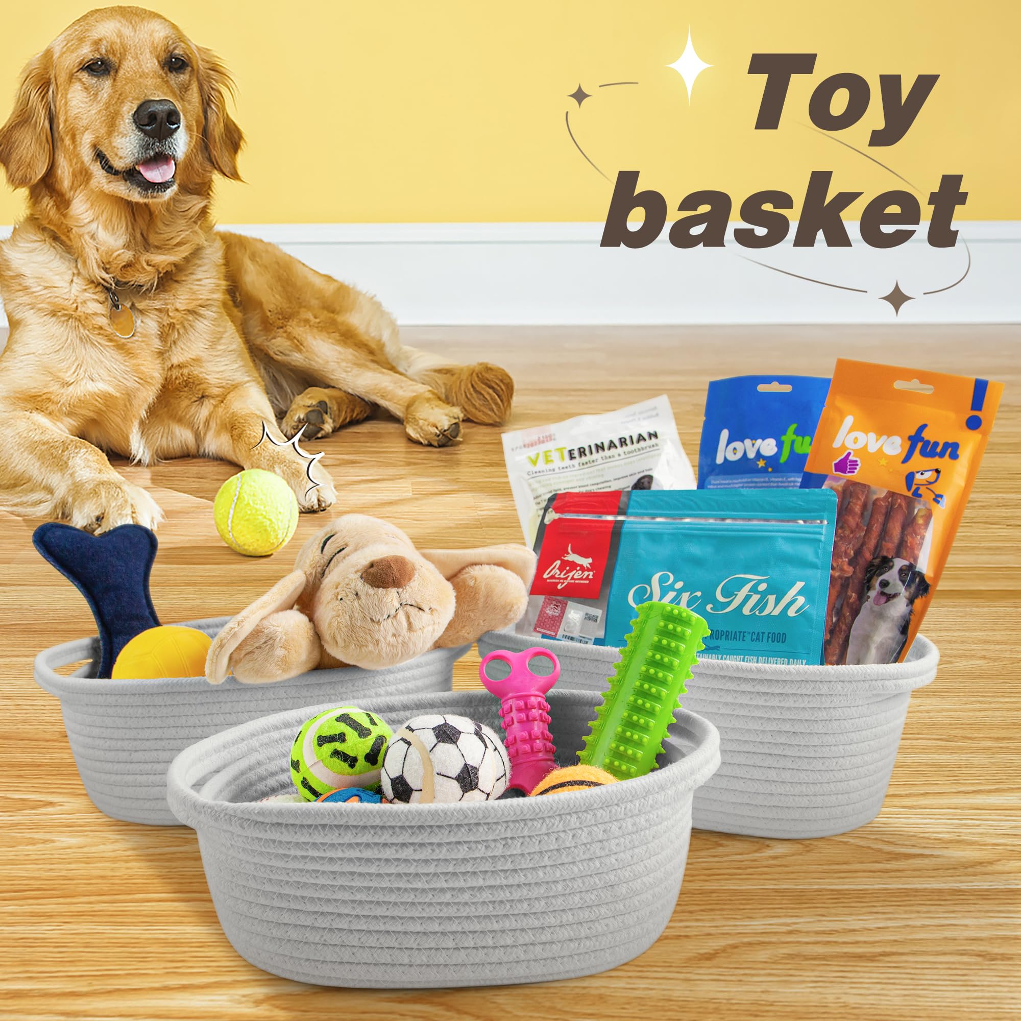 Pro Goleem durable cotton rope weave basket highlights lasting structure