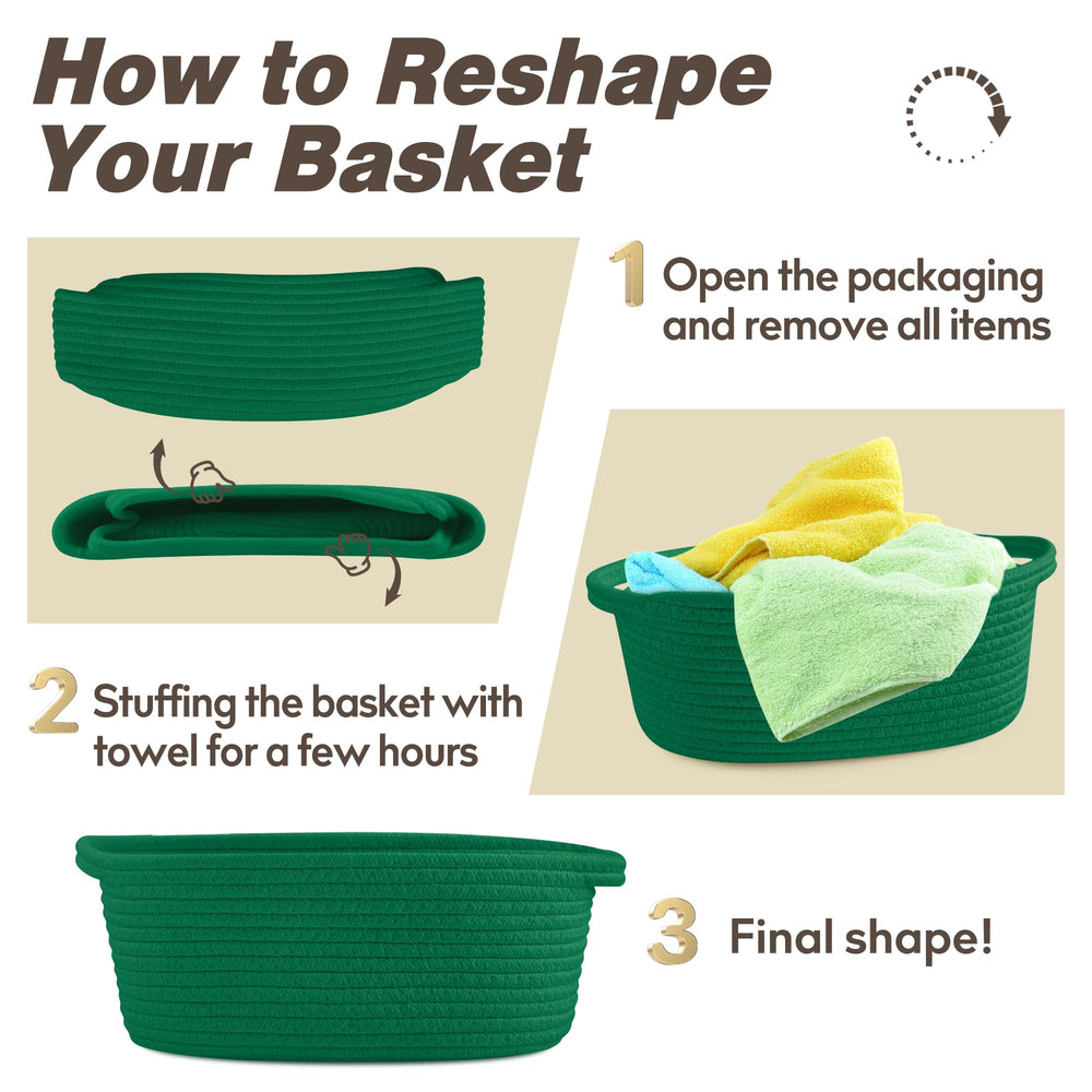 Pro Goleem small woven basket in kitchen organization to declutter surfaces.