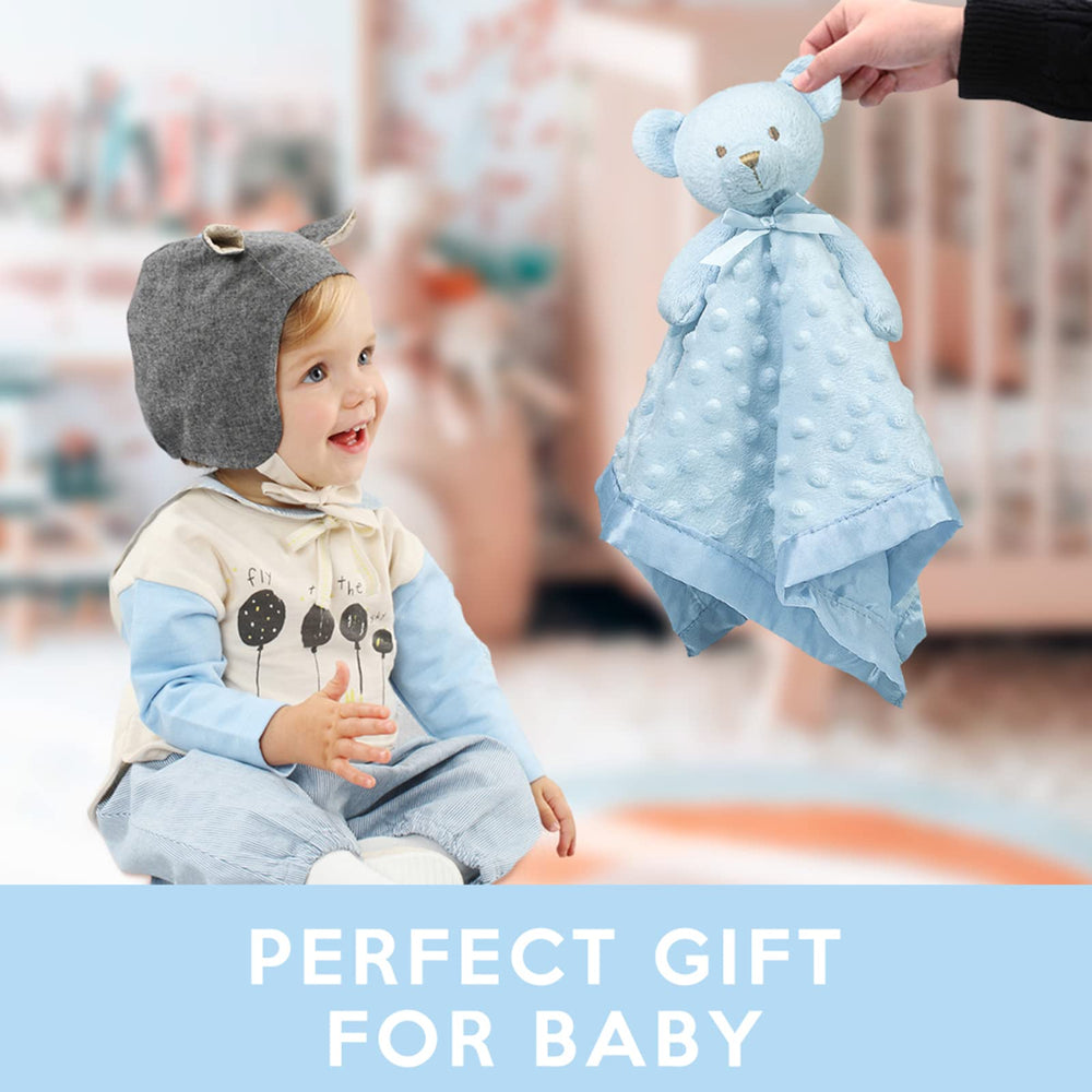 Pro Goleem Teddy Bear Lovey blue 16inch sleepy-time companion for routines