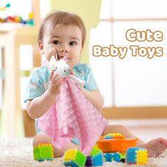 Pro Goleem Unicorn Lovey minky fabric emphasizes plush softness perfect for cuddles.