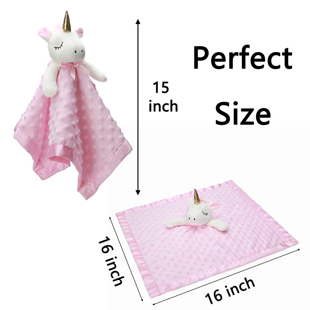 Pro Goleem Unicorn Lovey in use with baby sleeping scene communicates soothing bedtime companion.