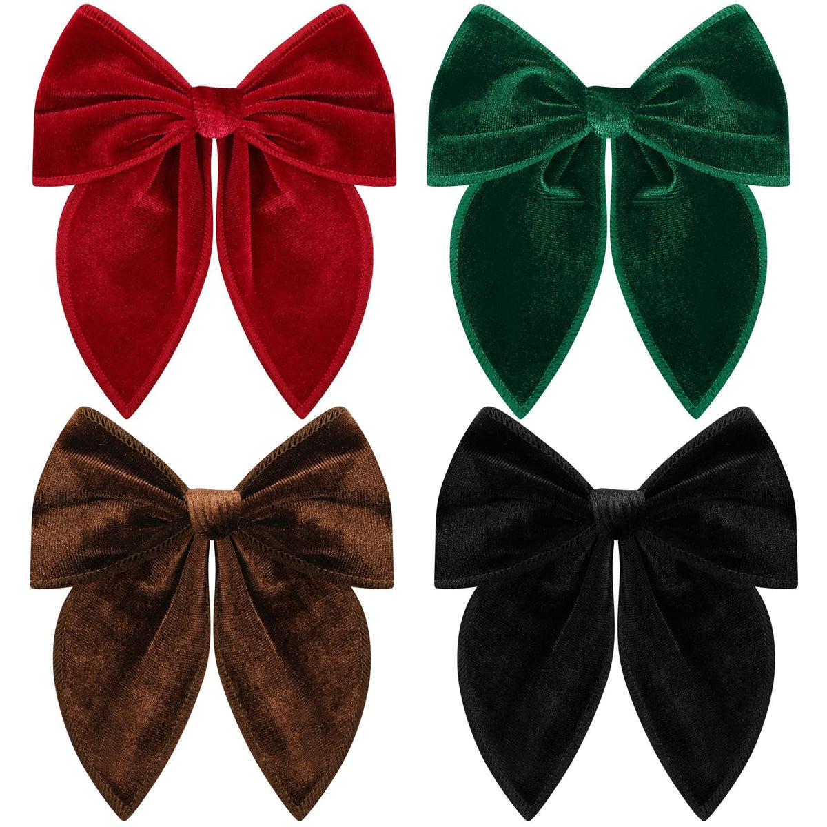 ProSuites Christmas velvet bow burgundy clip adds festive style with secure all-day hold.