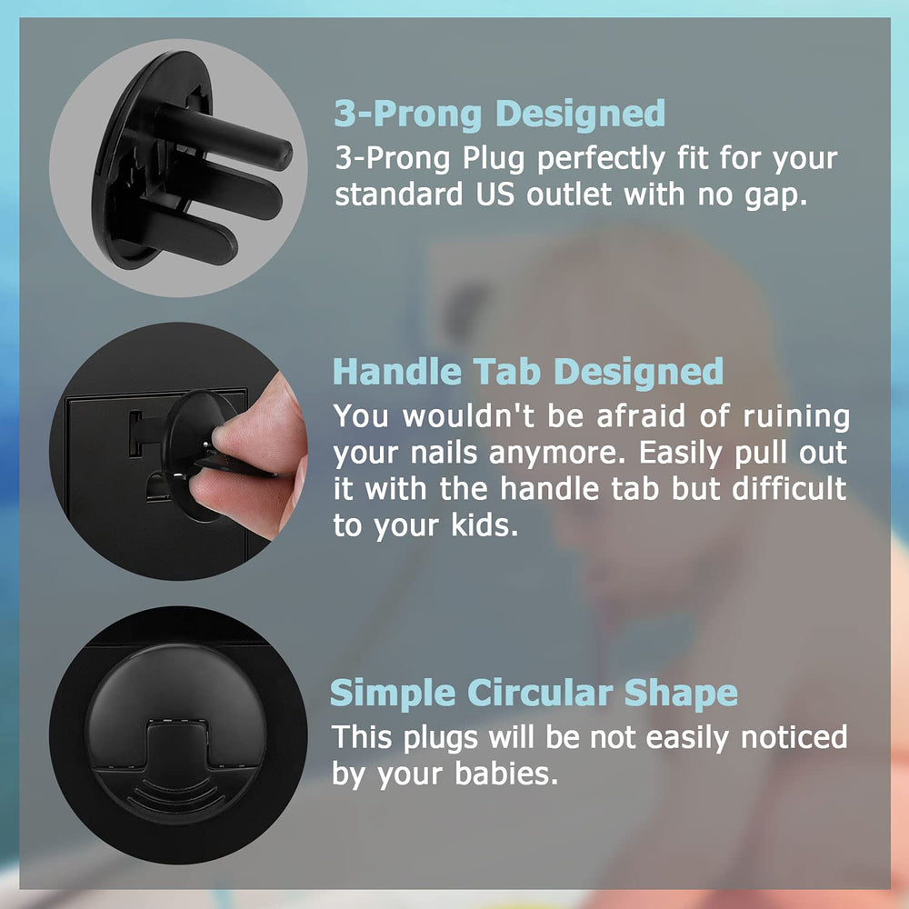 PROBEBI 52-pack safety outlet covers suitable for coverage across multiple rooms.