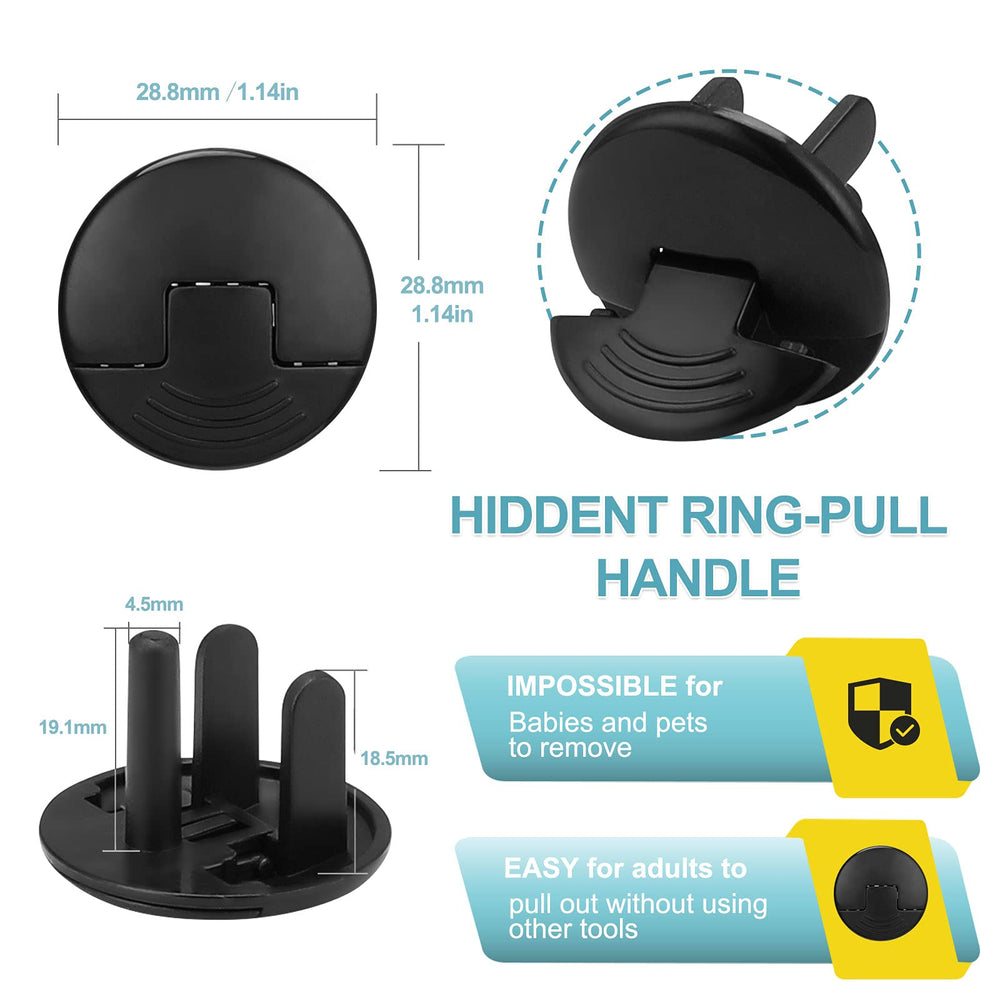 PROBEBI baby-proofing outlets in kitchen ensures safe energy access without frequent removal.