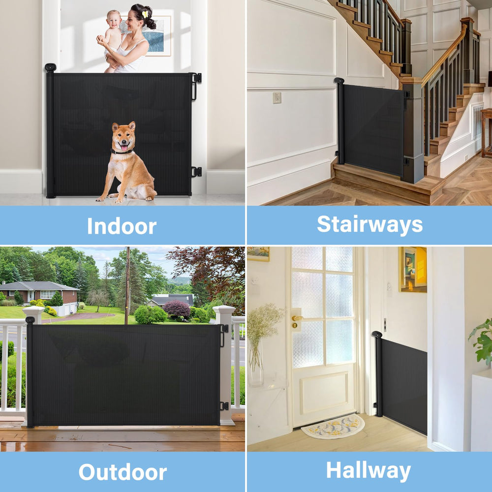 Probebi retractable gate roll-up storage image demonstrates clutter-free spaces.