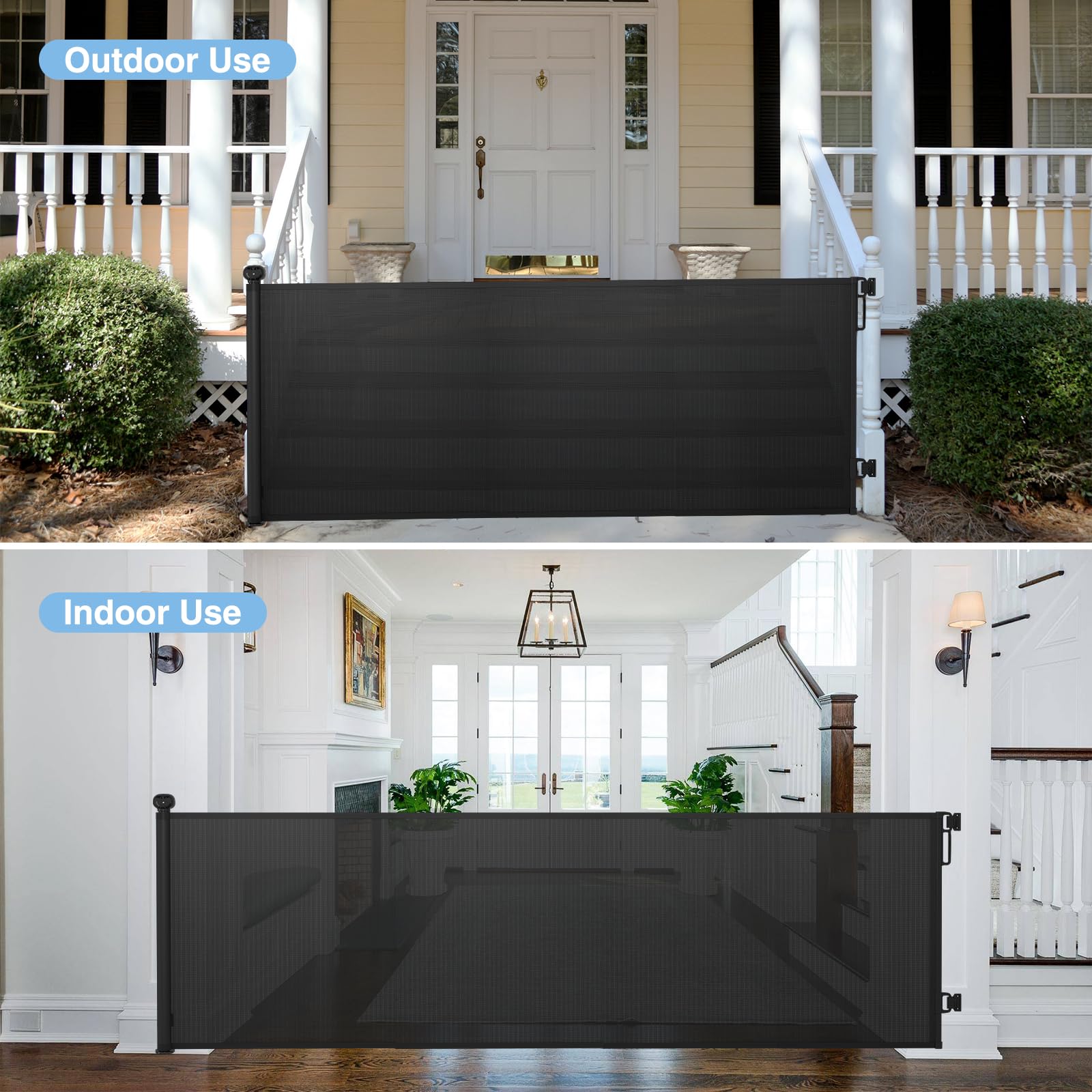 PRObebi indoor-outdoor gate is versatile for stairs and doorways.