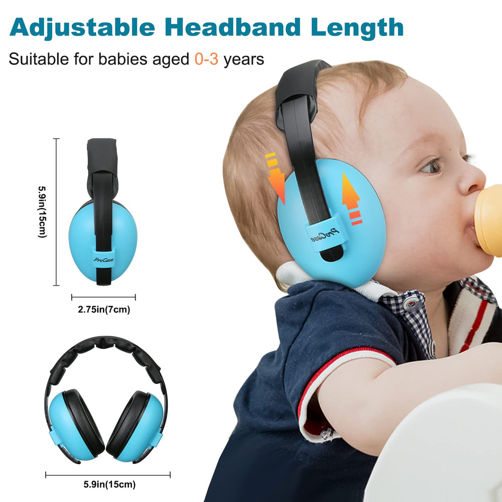 ProCase soft foam and cushioning reduce ear pressure during long flights or concerts.