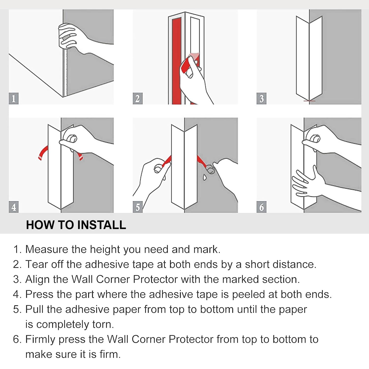 ProFlex corner guard installed on wood surface edge protection