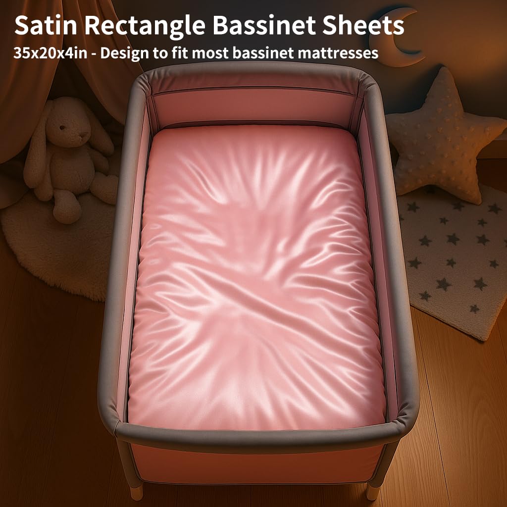 Pro Goleem satin sheet highlights hair-friendly frictionless feel for smooth baby hair.