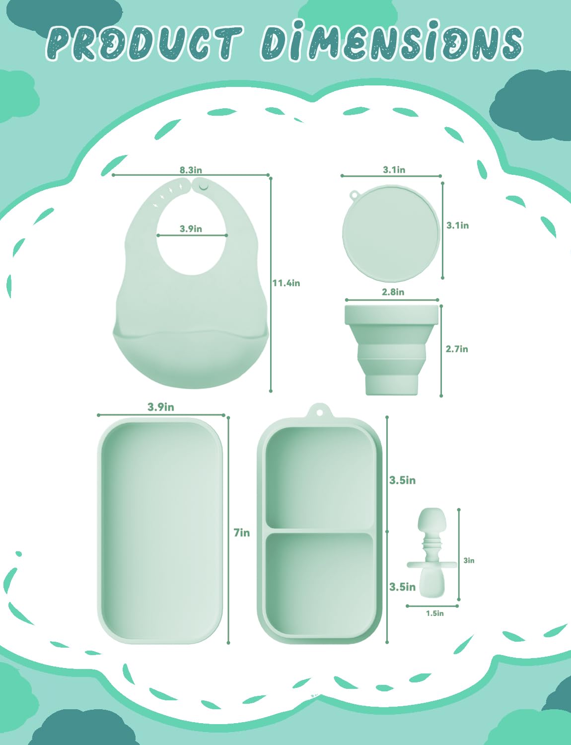 Proium two-plates-in-one design saves space during trips