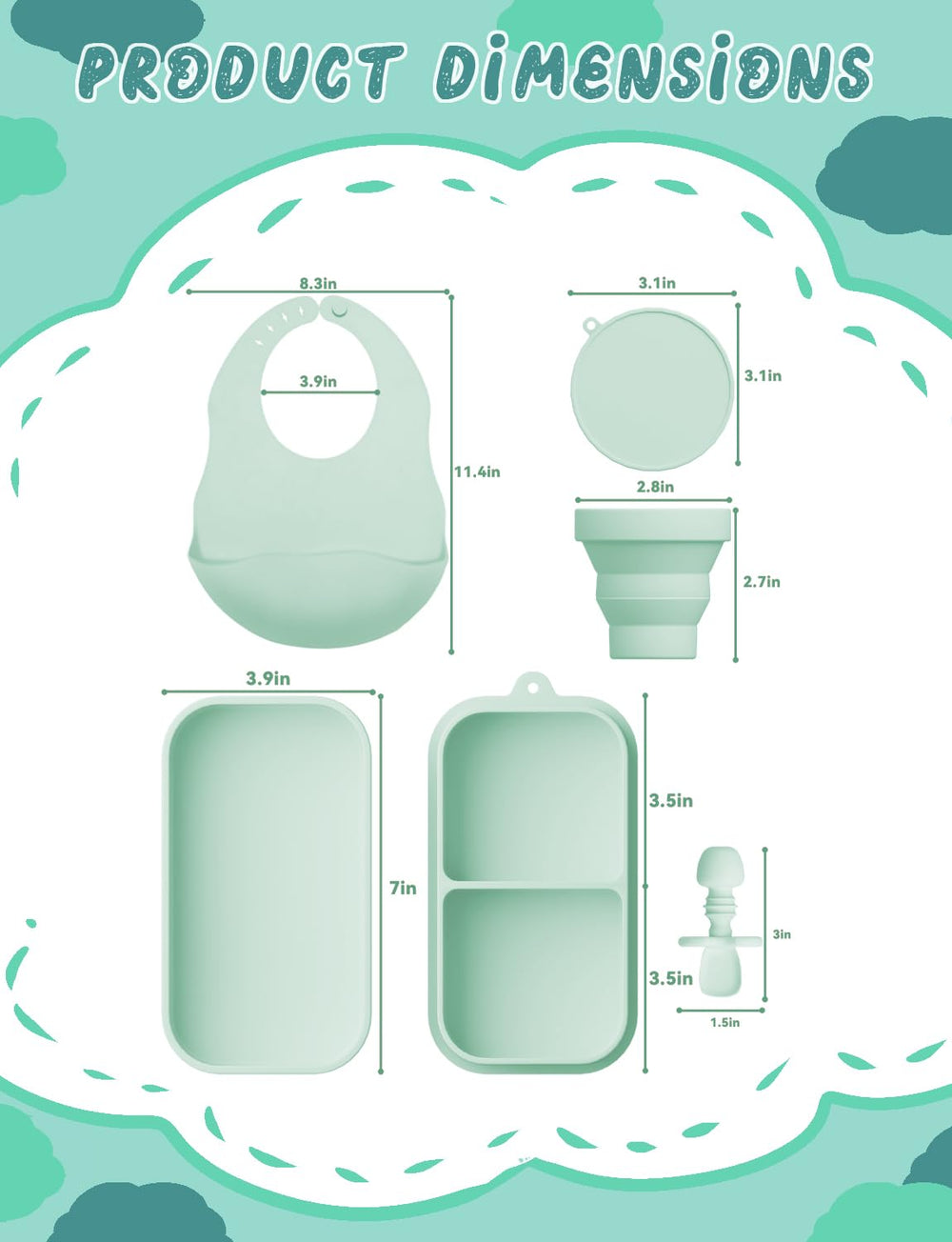 Proium two-plates-in-one design saves space during trips