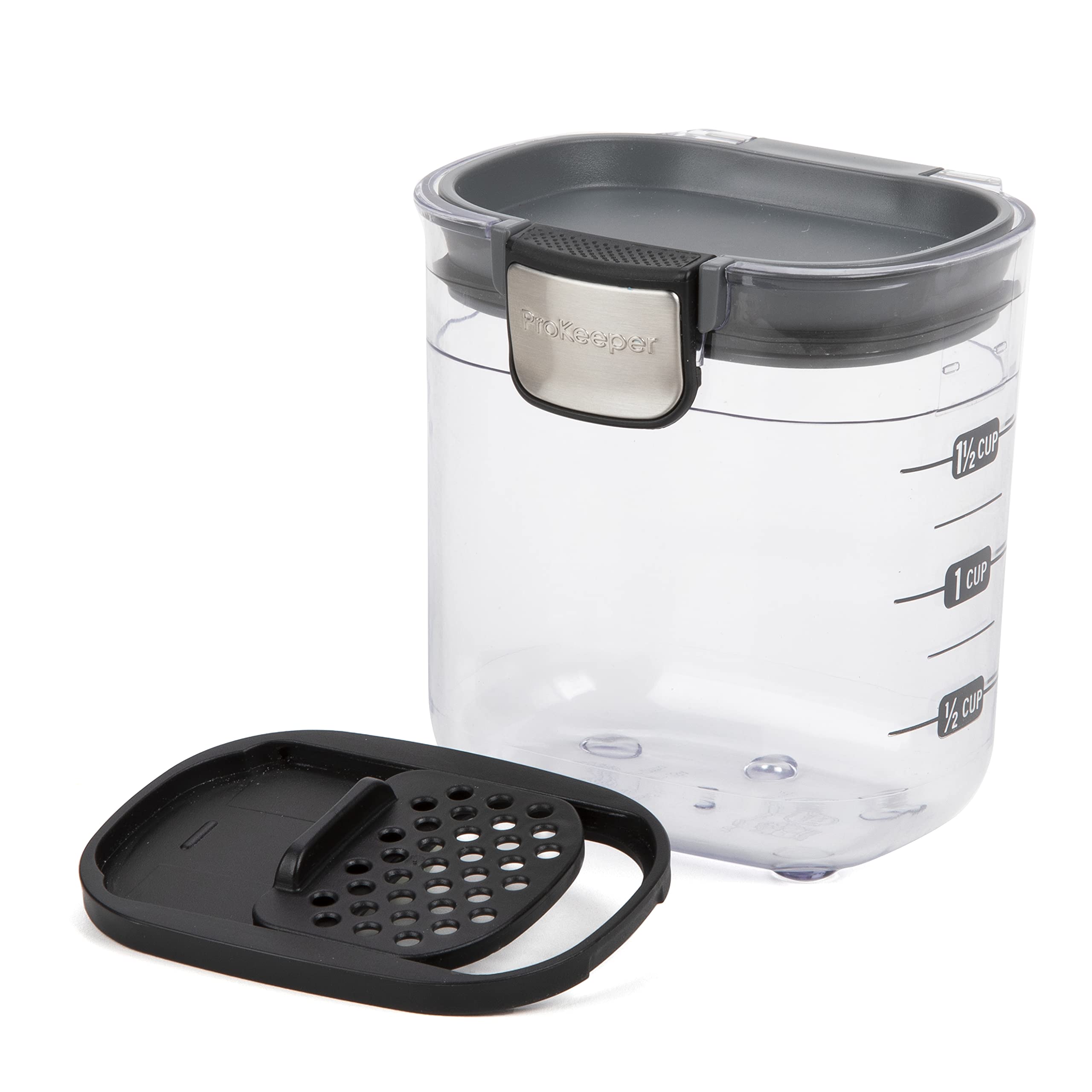 ProKeeper+ mini container with airtight silicone seal keeps spices fresh and organized.