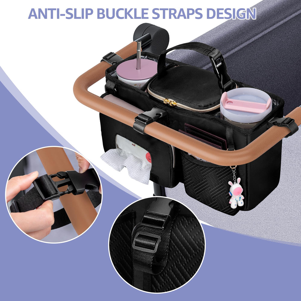 Prokva cell phone and sunglasses pocket keeps essentials organized.