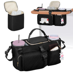 Prokva Parent Console Wonderfold-compatible design keeps drinks within reach.