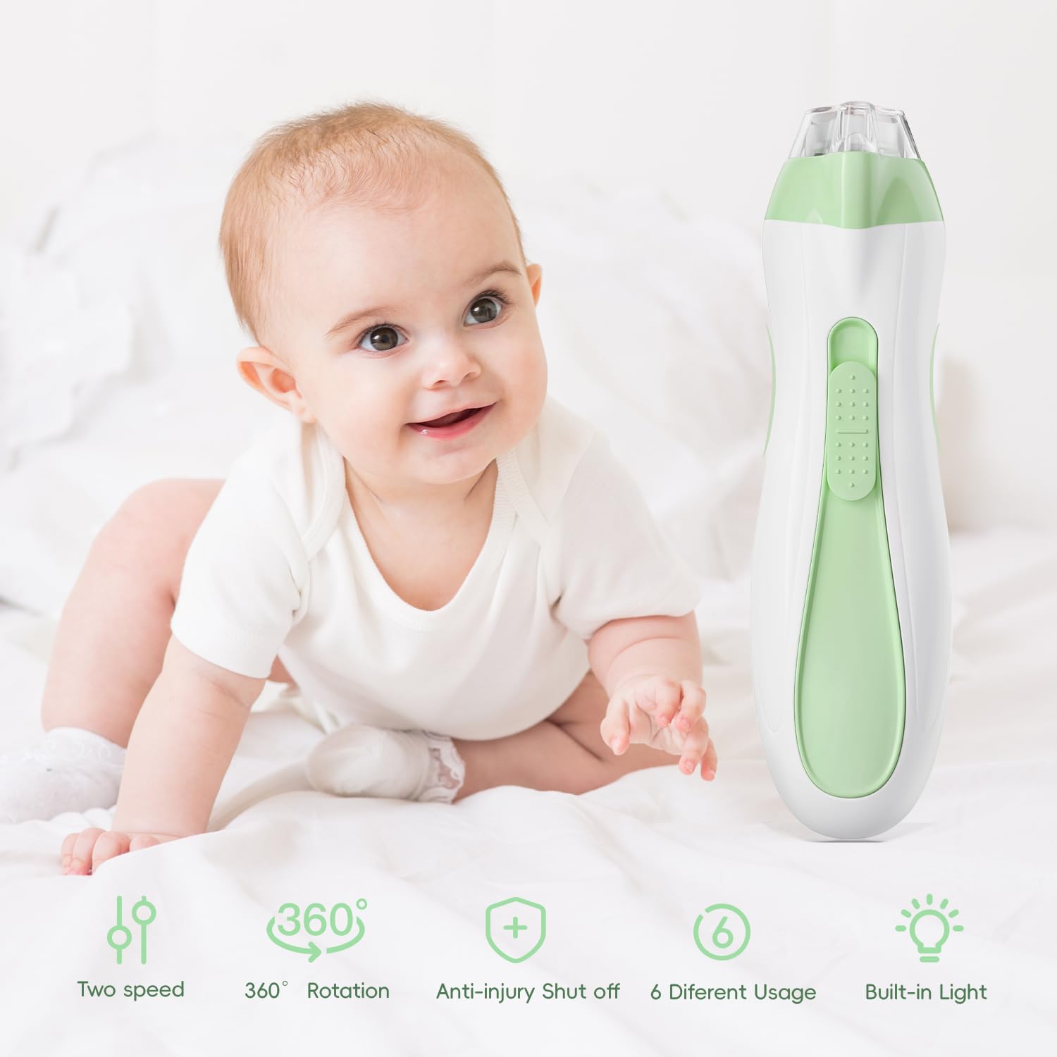 Prolixity Nail Trimmer includes 10 baby heads and 5 adult heads.