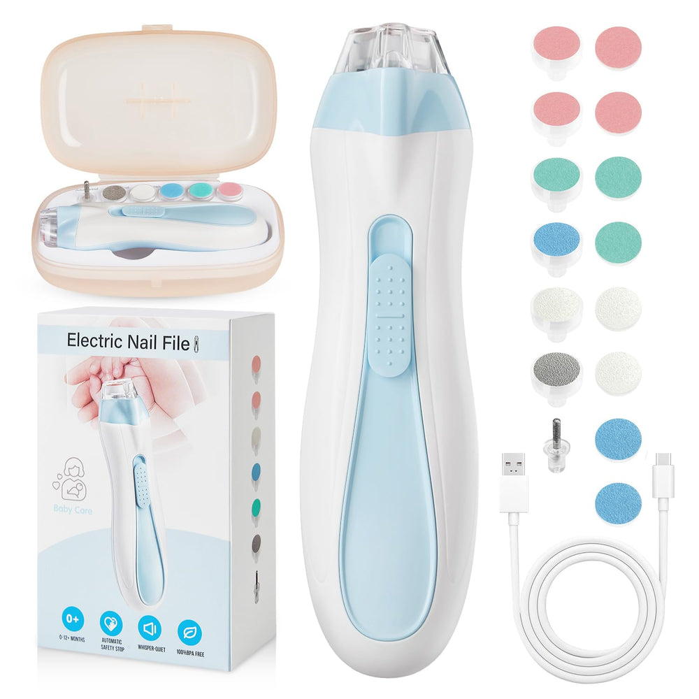 Prolixity baby nail trimmer with LED light enabling precise trimming in dim rooms.