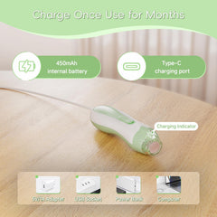 Prolixity Baby Nail Trimmer whisper-quiet motor for nighttime use.