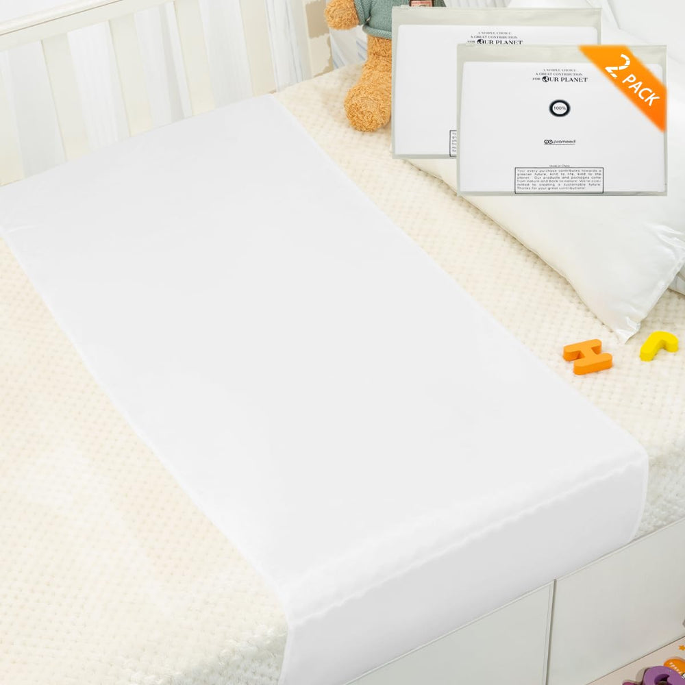PROMEED 2-pack silk crib slip pack-shot emphasizing premium silk comfort for babies