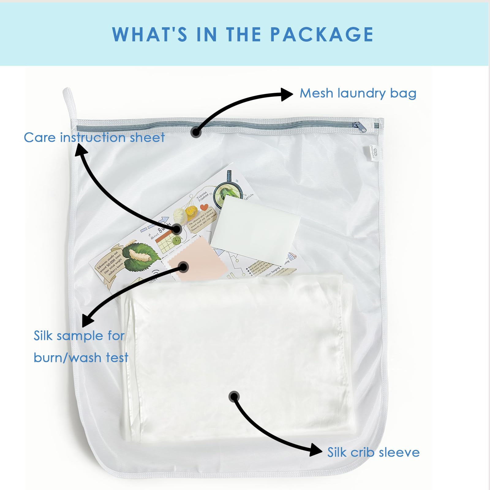 PROMEED white product shot shows versatile fit across standard cribs