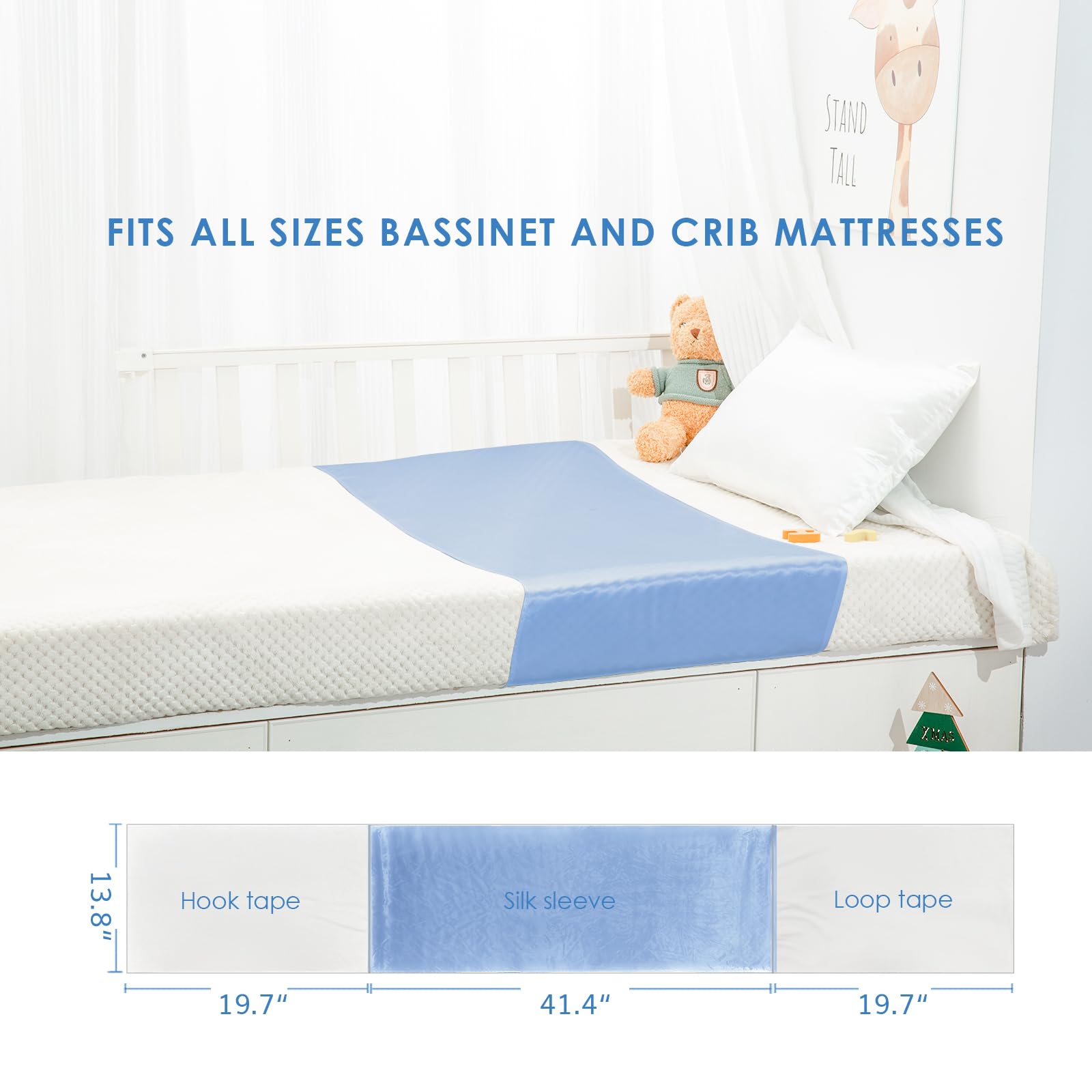 PROMEED adjustable crib fit illustrates compatibility with most standard mattresses