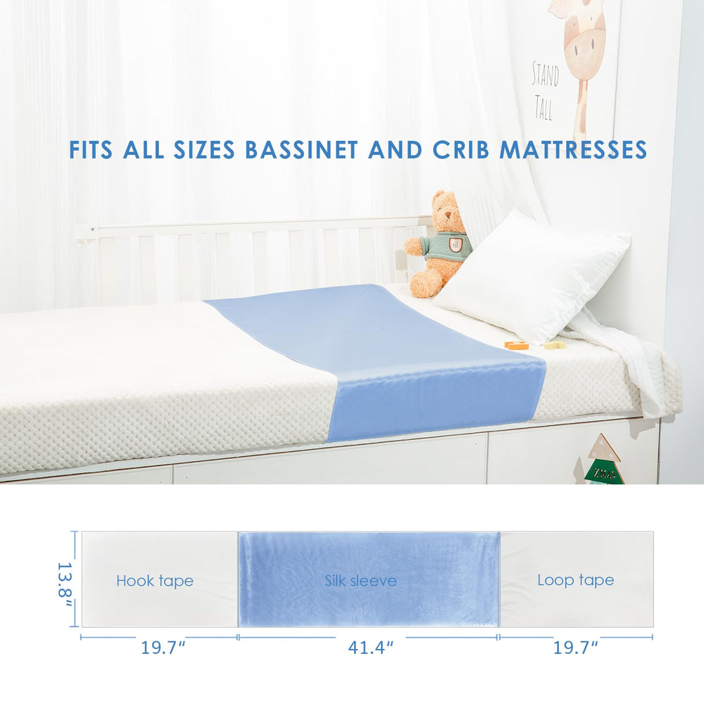 PROMEED adjustable crib fit illustrates compatibility with most standard mattresses