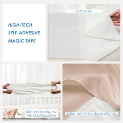 PROMEED silk bassinet sleeve fits standard cribs for versatile bedding.