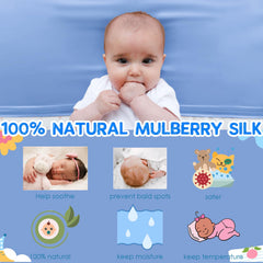 PROMEED silk crib sleeve on bassinet demonstrates breathable fabric for cool naps