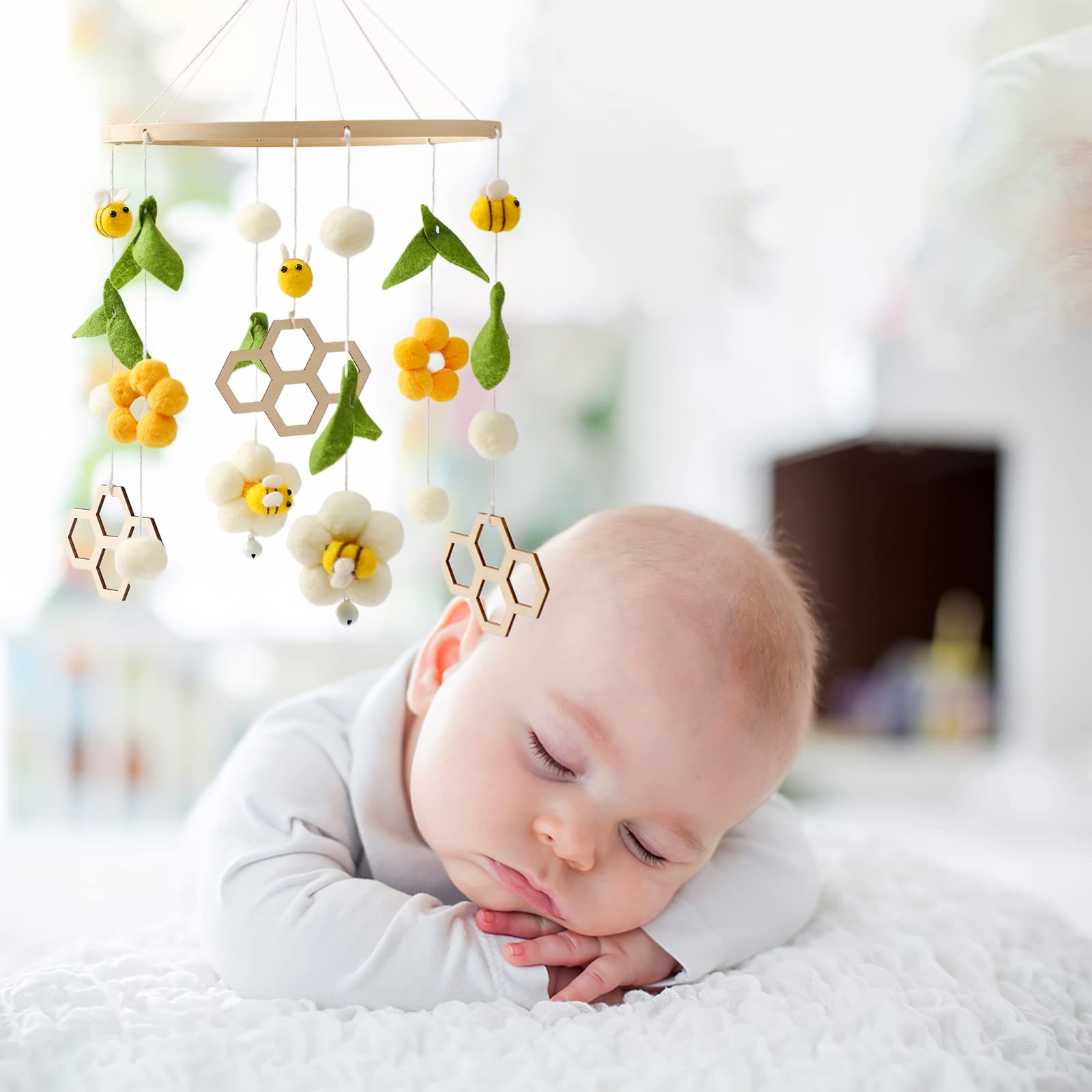 Promise Babe crib decor mobile provides versatile room accent for boys and girls.