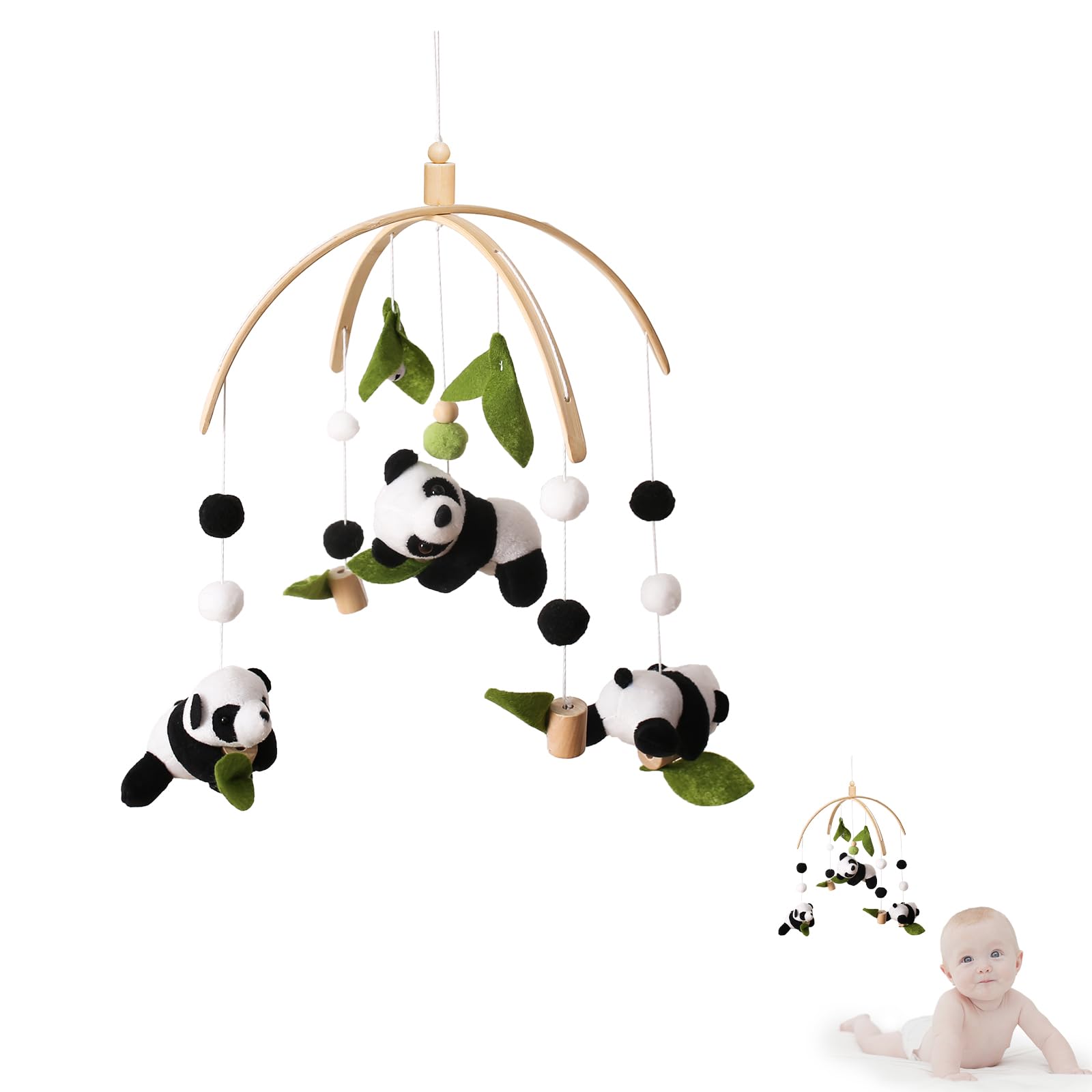 Promise Babe panda-mobile gift-ready design ideal for baby showers