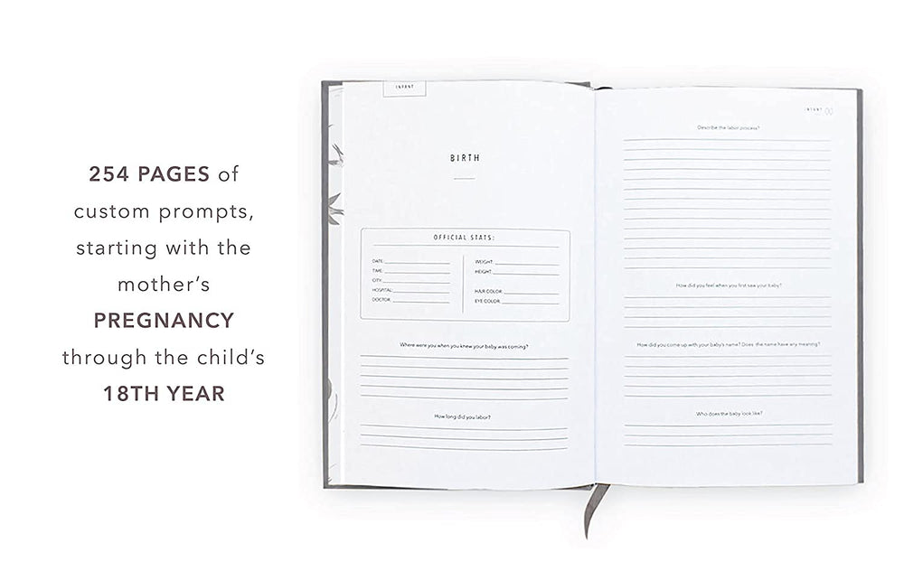 Promptly Journals childhood timeline captures year-by-year memories for easy storytelling
