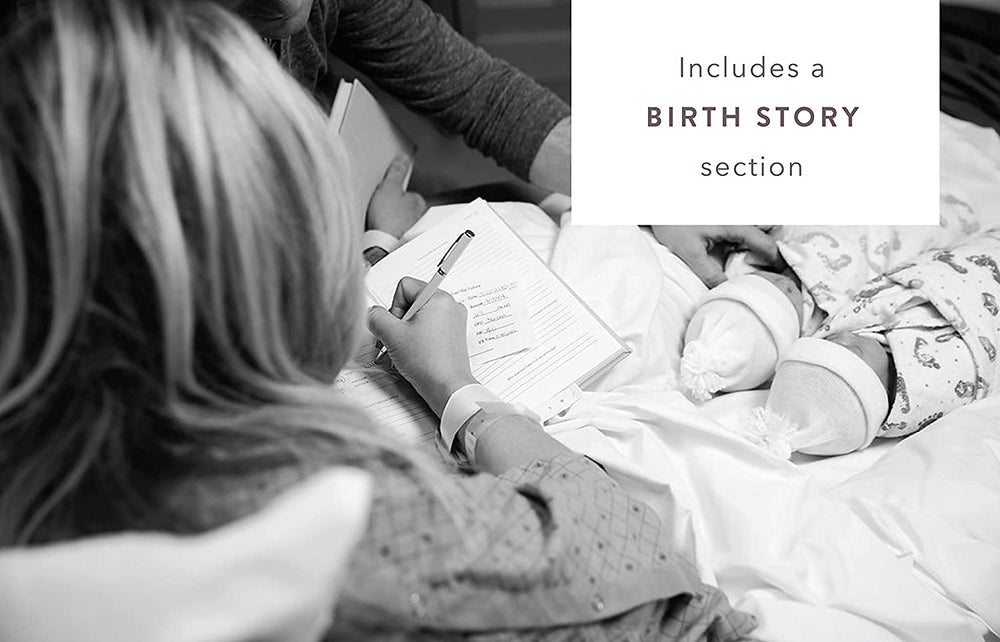 Promptly Journals gift-ready packaging suggests a thoughtful present for new parents