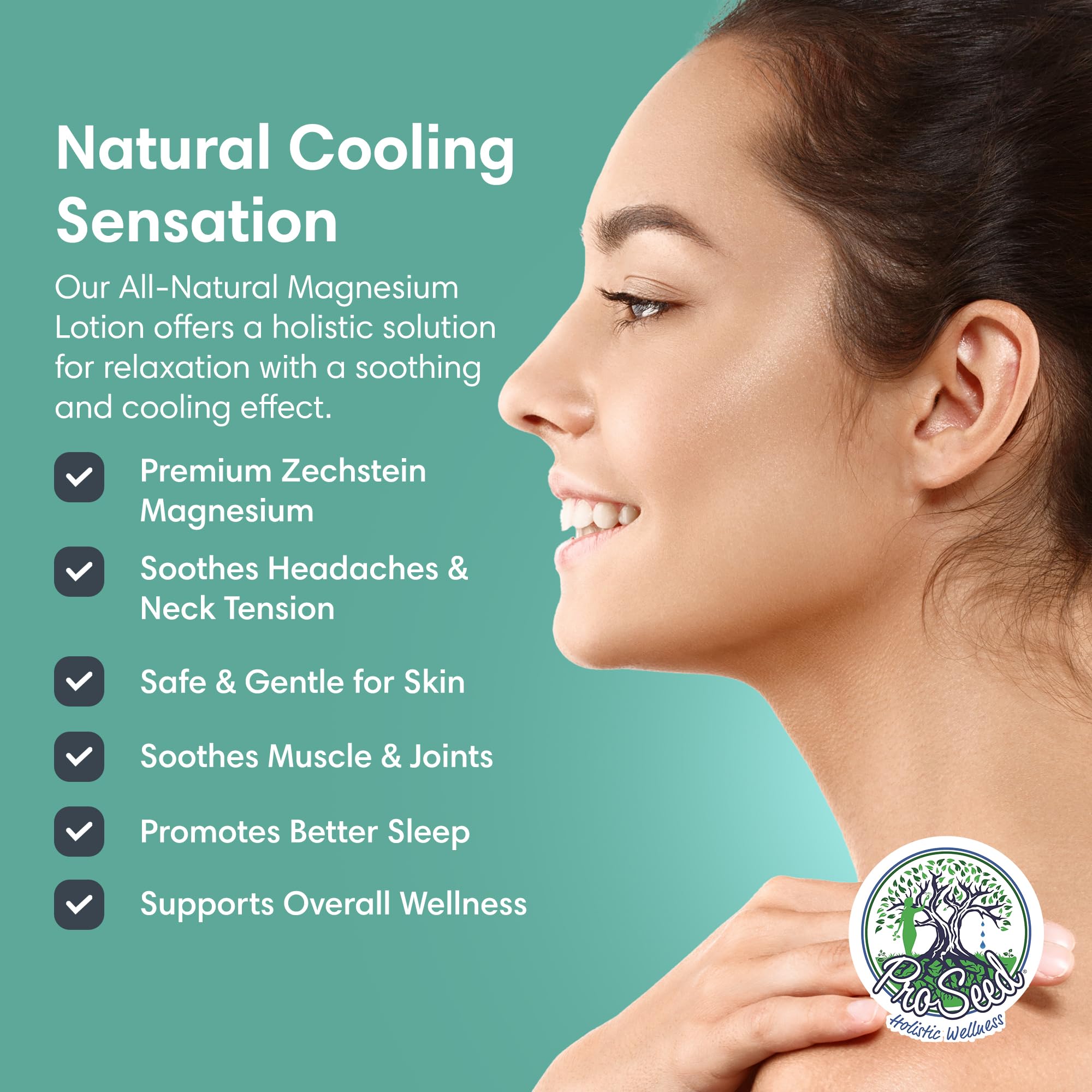 ProSeed bedtime routine scene with lotion for nightly self-care.