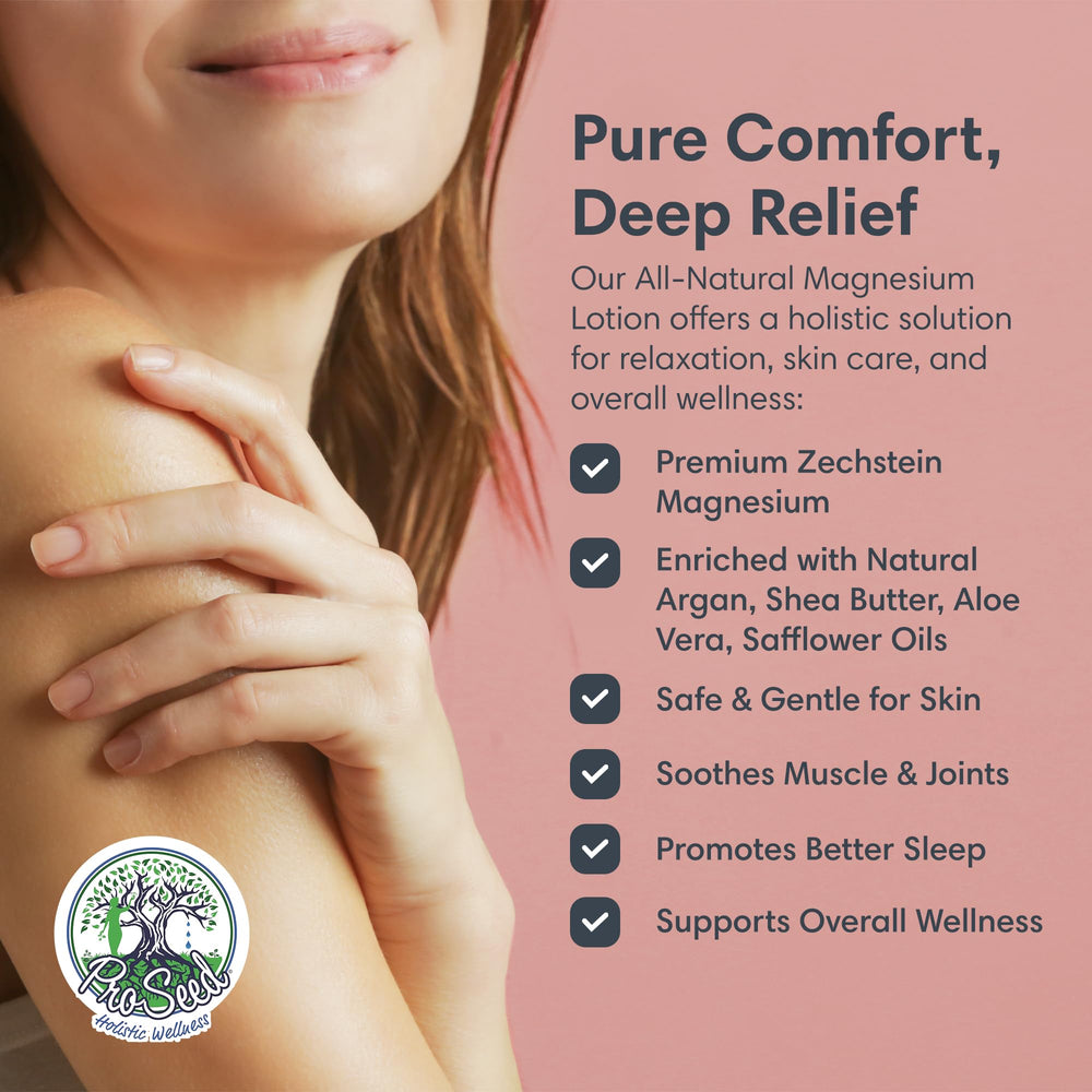 ProSeed Lotion family-use scene shows suitability for kids and adults.