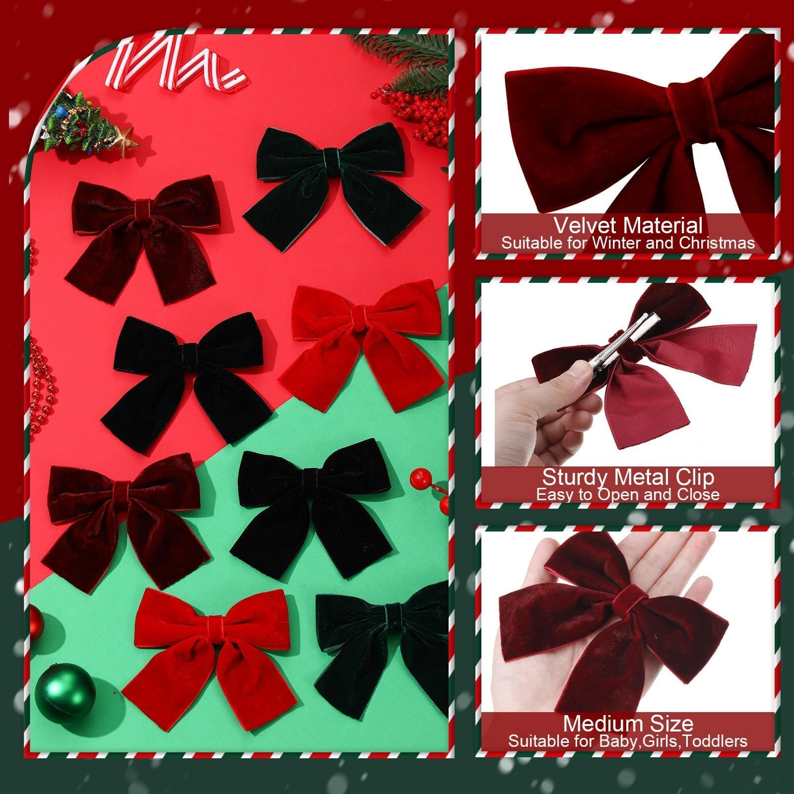 ProSuites velvet burgundy bow close-up showing soft texture for gentle wear.