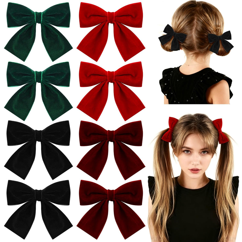 ProSuites velvet red bow set displayed on child-friendly accessories.