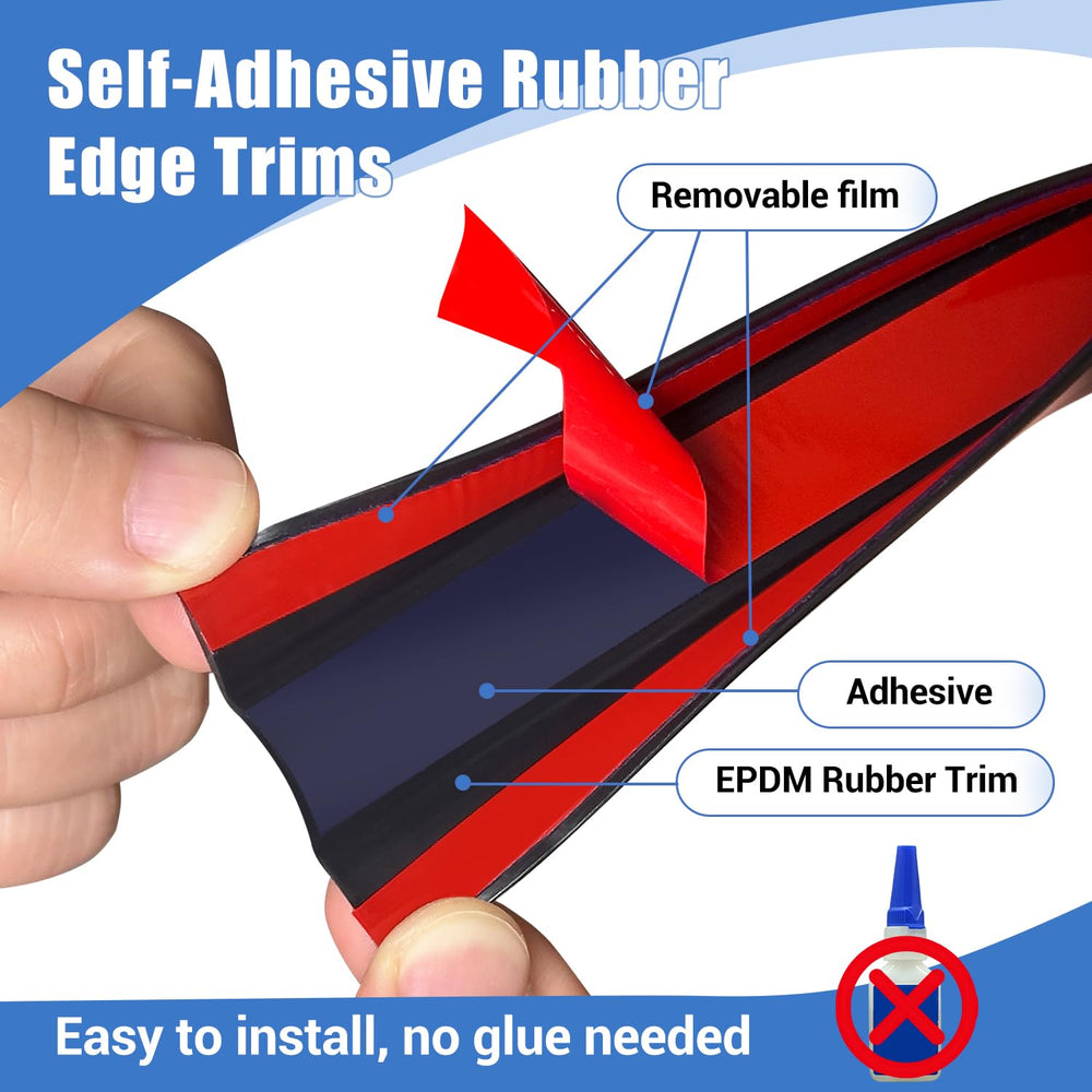 Protalwell edge trim easy-cut EPDM material for fast, flexible fitting.
