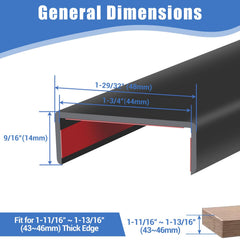 Protalwell edge trim self-adhesive 3-sided offers stable, glue-free installation.