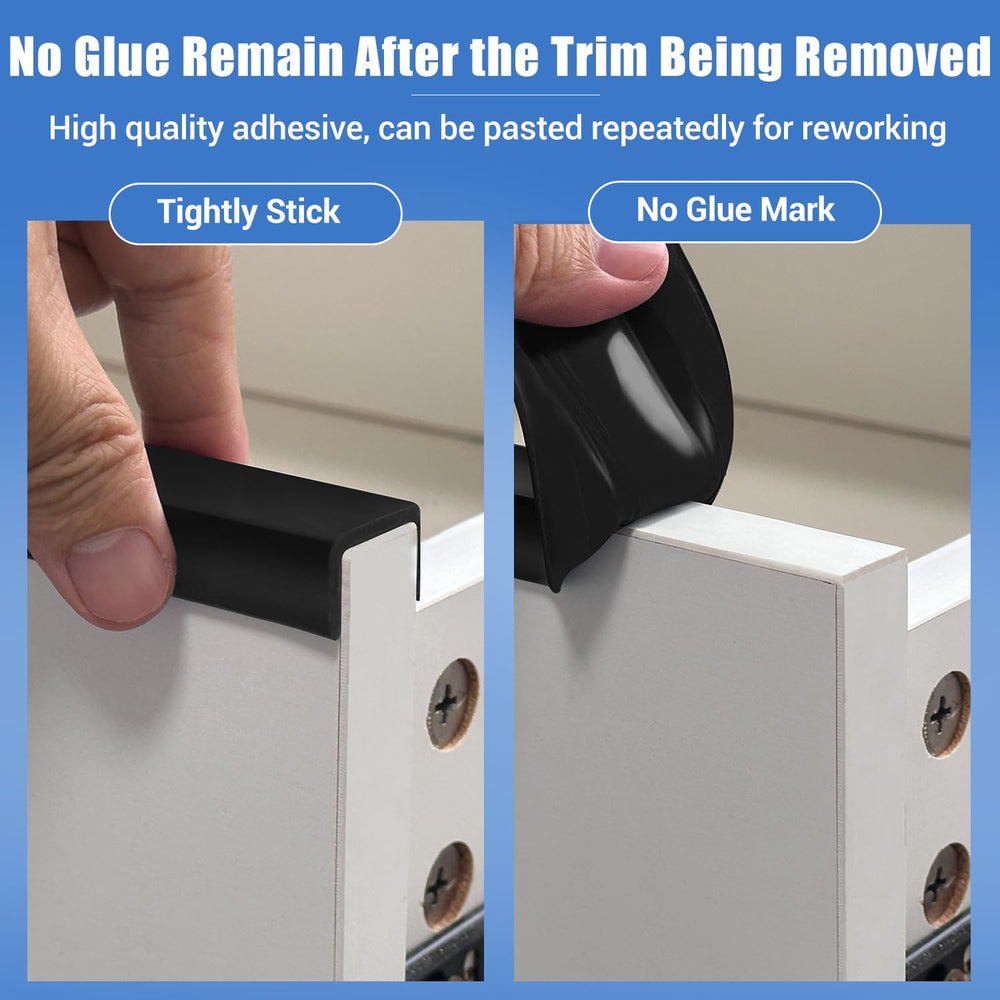 Protalwell edge trim close-up shows flexible bend for tight corners.