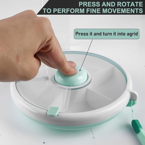 Proudy Snack Spinner compact form underlines easy packing for travel and picnics.